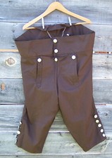 Revolutionary War Civilian Militia Canvas Breeches Trousers 42