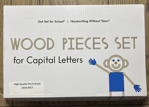 Jeu de pièces en bois Apprendre sans larmes lettres majuscules K-5 HWT