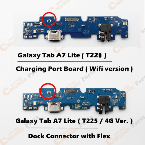 Galaxy Tab A7 Lite TypeC Dock Connector USB Charging Port Board (T225