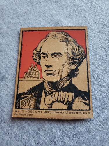 F278-50 Post Cereal Famous North Americans 1930 Samuel Morse