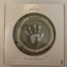 New Hallmark  My Baptism  Handprint Frame- Bless These Little Hands 3 Colors