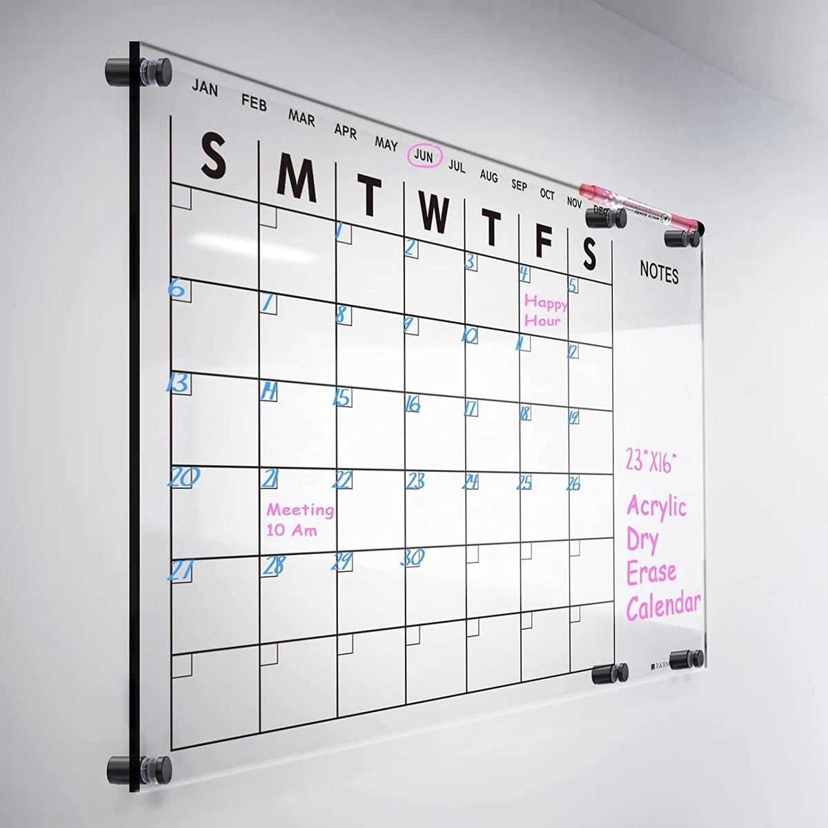 Acrylic Dry Erase Calendar for Wall 23”X16“ Clear Acrylic Wall Calendar White Bo | eBay acrylic-dry-erase-calendar-for-wall-23-x16-clear-acrylic-wall-calendar-white-bo-ebay