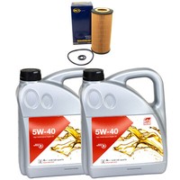 MotoröL Set MotoröL Febi SAE 5W-40 8 Liter + ÖLfilter FüR Mercedes E-Klasse W210