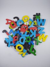 Colorful Wooden Uppercase/Lowercase, Magnetic Alphabet Letters - Early Learning