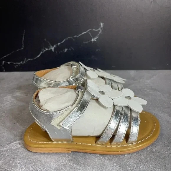 Beso Flor Pazitos Plateado/Blanco Talla 5 Foto 4 de 4