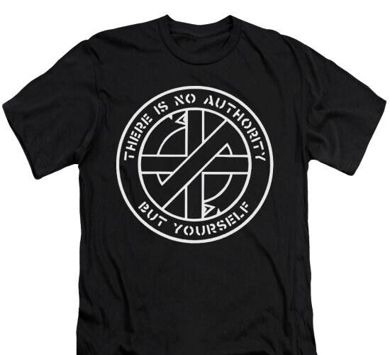 Crass There is no authority T-Shirt , Indie Rock Punk  Gothic Unisex tee
