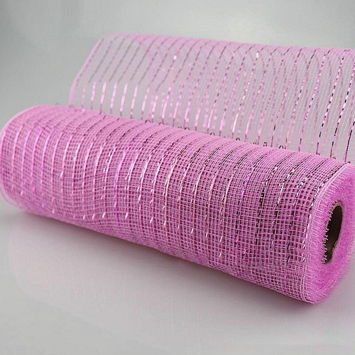 26cm*10yard Flower Gift Wrapping Plastic Net Christmas Ribbon Gold Wire Mesh - Picture 19 of 37