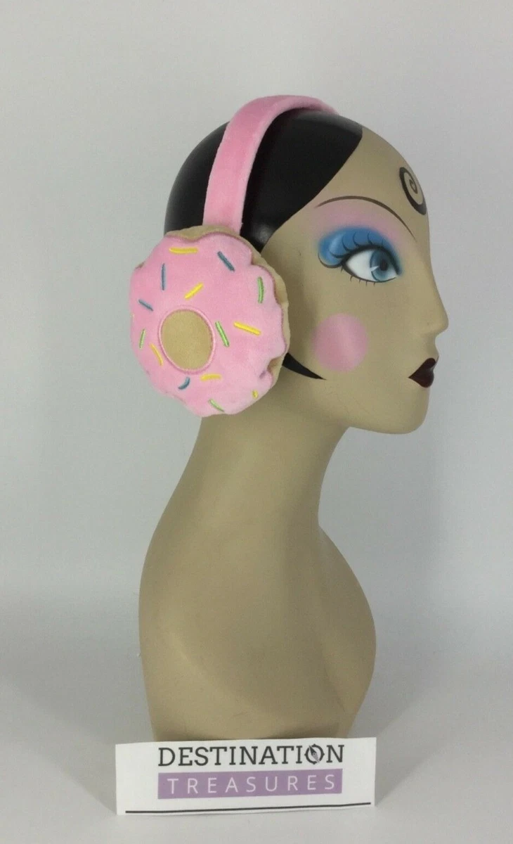 Teen or Adult Plush Donut with Icing Ear Muffs Earmuffs Winter Weather  Lolita | eBay