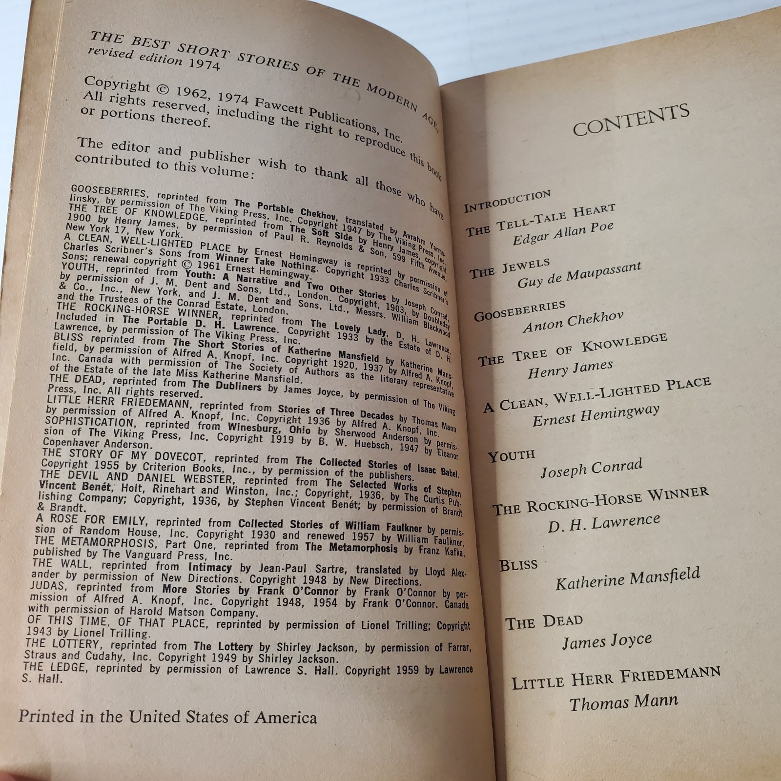 The Best Short Stories Of The Modern Age Douglas Angus 1974 Vintage Paperback 