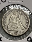 1876 P Liberty Seated Quarter .. Higher Grade Coin