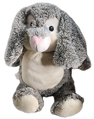 Cubbies Gray Bunny Rabbit 13'' Plush Removable Stuffing Pod (DGT186)