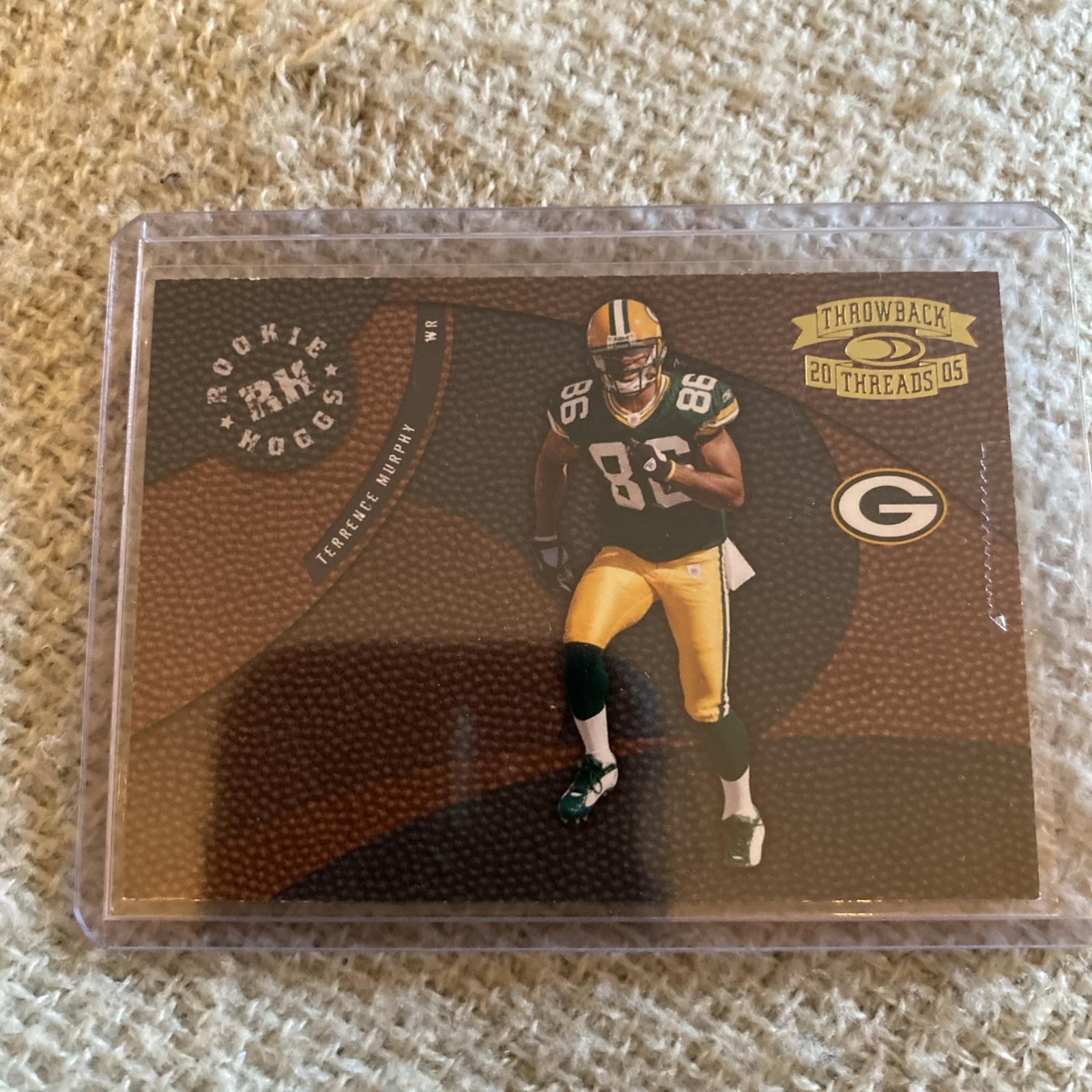 Braylon Edwards Donruss Throwback Threads Rookie Hoggs #RH3 Threads Rookie Hoggs
