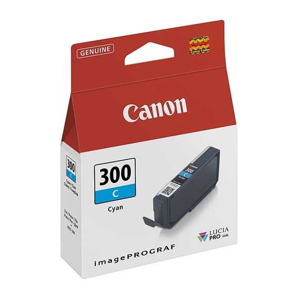 Canon Tintenpatrone PFI-300C - Cyan 14,4 Ml - Original FüR Tintenstrahldrucker B-image