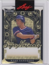 2023 Ryne Sandberg Leaf Vibrance GOLD VINYL PRE PRODUCTION PROOF 1/1 - Cubs