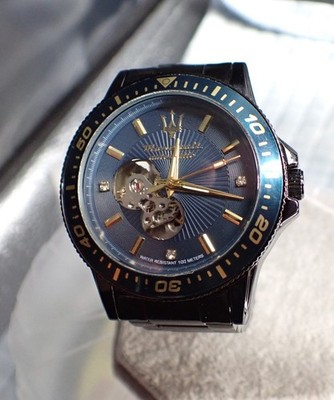 FORSINING AUTOMATIK SKELETT UHR, TURBILLON, MONDPHASE, ZEITZONE, A-R-ANSICHT