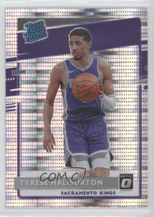 2020 Panini Donruss Optic Target Box Set Pulsar Prizm Tyrese Haliburton #162 sq1
