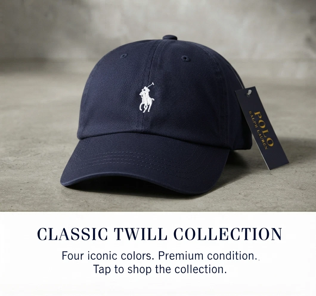 25+ Polo Ralph Lauren Blue Solid Hats for Men for sale | Updated
