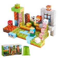 Magnetic Blocks 150 PCS Forest Castle Set STEM Montessori Sensory Toys