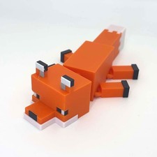 Eco-Friendly Articulated MC Fox Poseable 16cm Creative Play Collector Display