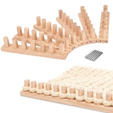 82'' Chunky Yarn Blanket Loom: Adjustable Size Hand Knitting Kit, Easy to Operat
