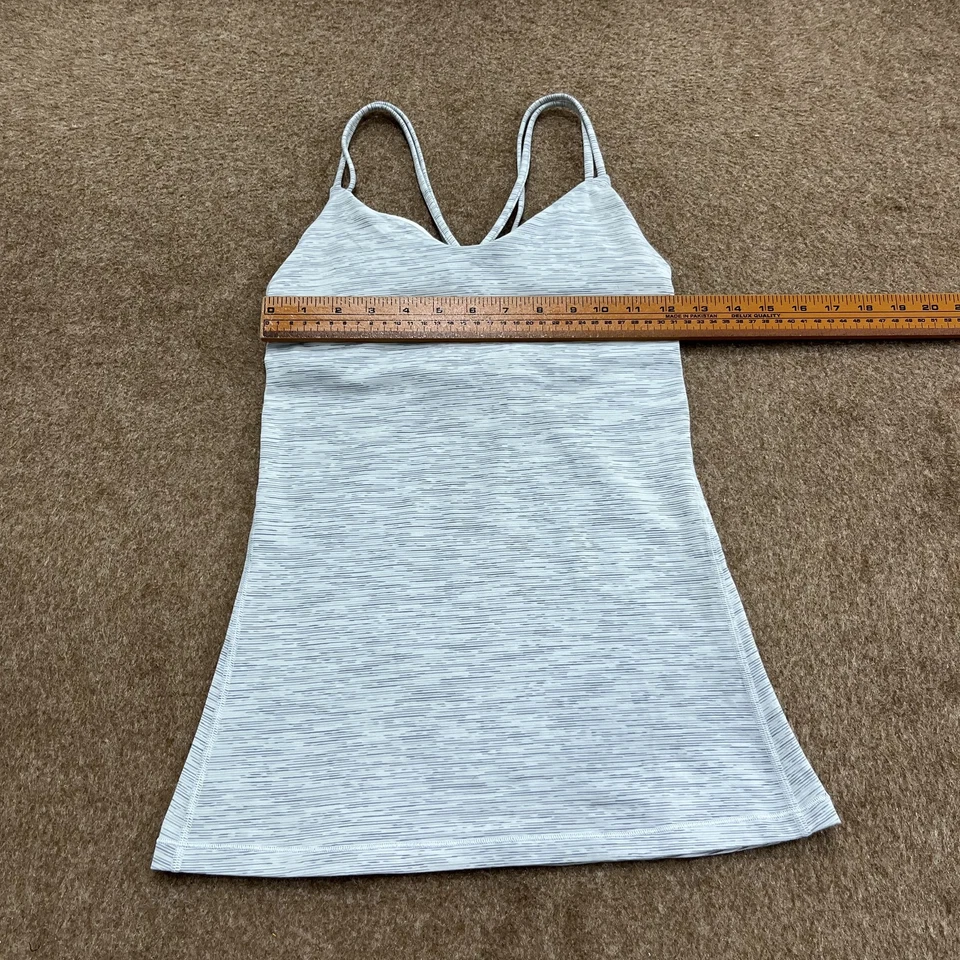 Débardeur cami rayé gris chiné calme pour femme Lululemon crée votre calme ta... - Photo 4/4