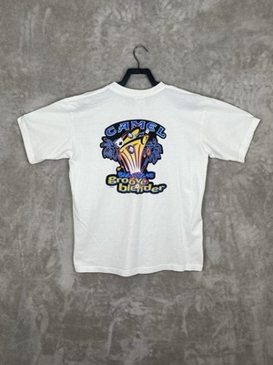 Vintage 1996 Camel Big Vegas Groove Blender Pocket T Shirt USA Men s XL White