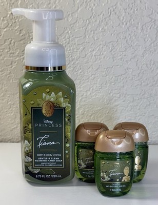 Disney Princess Tiana Bath & Body Works Hand Soap And PocketBac Hand Gels