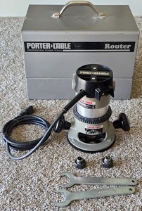 Porter Cable 6902 +  Fixed Base 1001 Router Kit with Steel Case - VERY CLEAN 