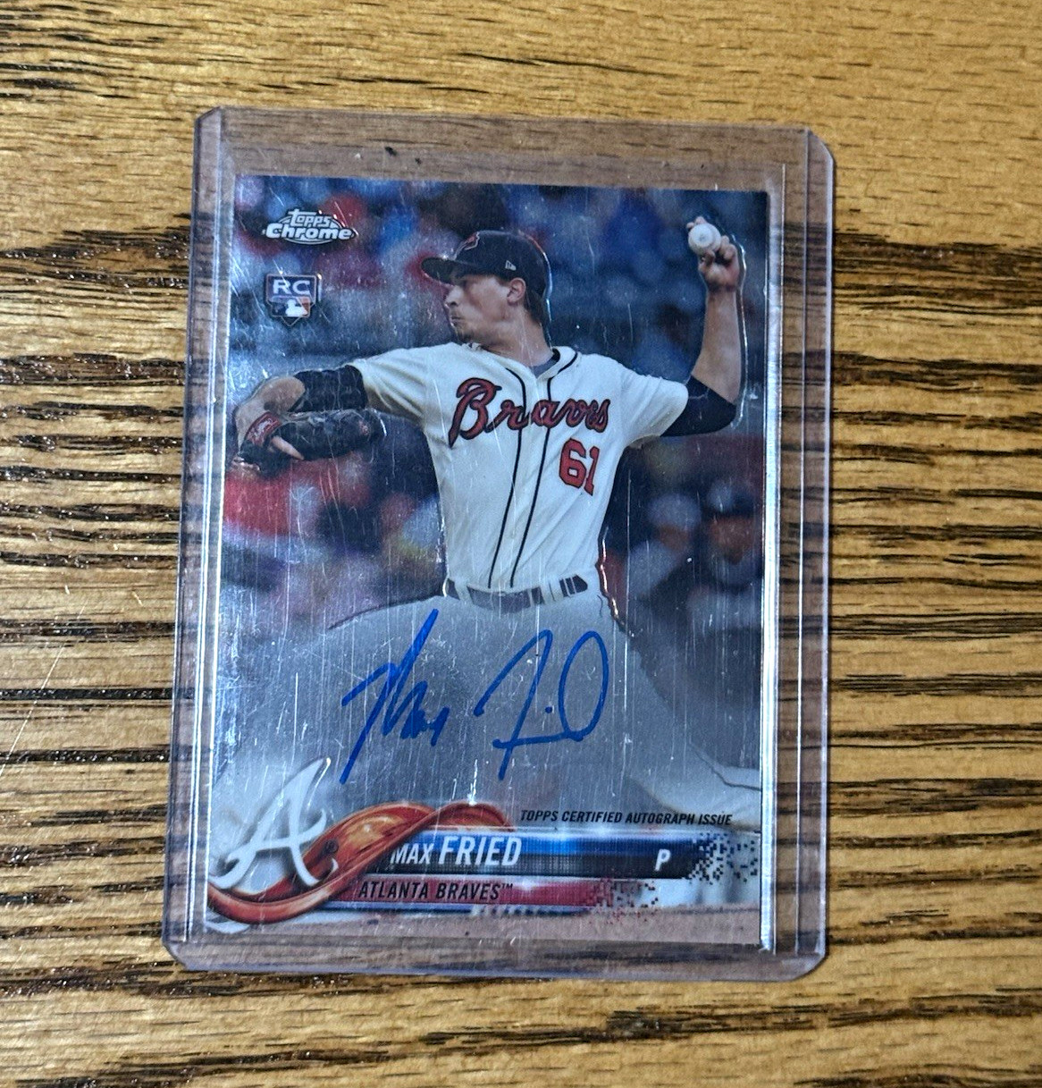 Topps 2018 Topps Chrome Rookie Autographs Max Fried RA-MF RC Auto Braves