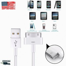 2x USB Charging Cable Cord Sync for iPod Classic 6th/7th Gen 80/120/160gb White
