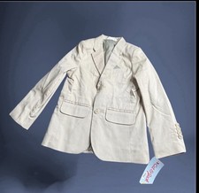 Cat Jack Boys Khaki Suit Jacket Blazer Size 4 NEW With Tags