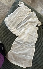 Vintage cotton night Gown Handmade Good Condition 2 pc