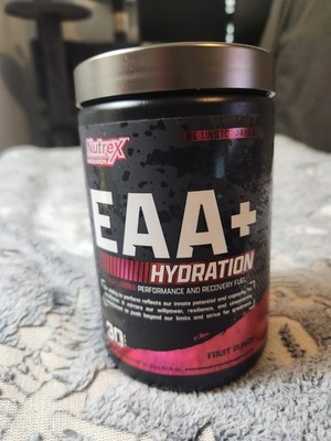 NUTREX EAA+ HYDRATION INTRA AND POST WORKOUT 30 SERVINGS EXP 7/27 FRUIT PUNCH