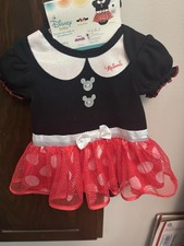 Disney Store Baby Minnie Mouse Costume Dress Halloween, 0-3 Months