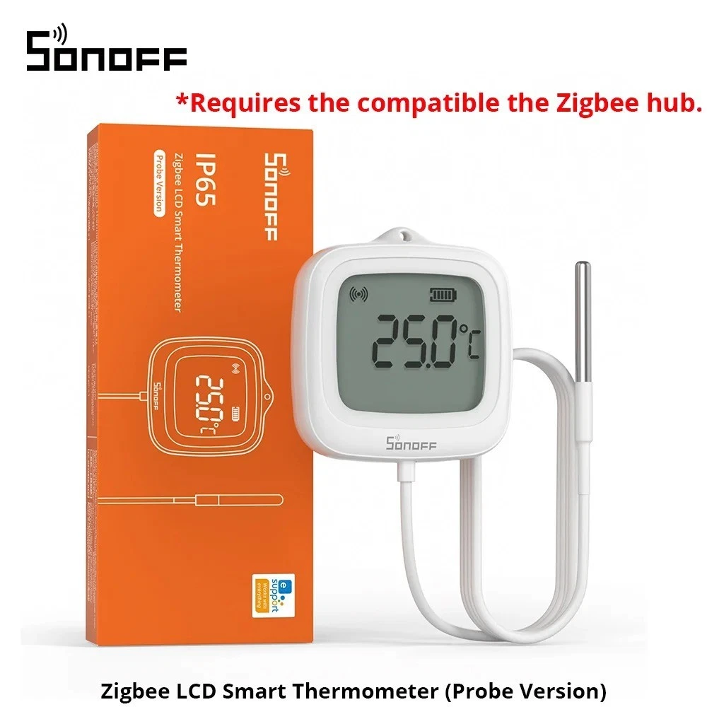 NZB-02LD IP65 Zigbee LCD Smart Thermometer With Probe Detect Pool Bathtub Fridge
Opens in a new wind