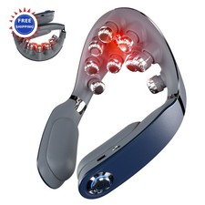 SKG Foldable Neck Massager for Pain Relief Deep Tissue Vibration Cordless