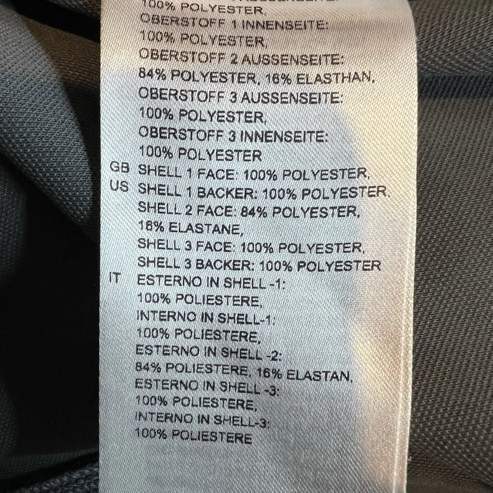 Gore Men’s Size M Full Zip Softshell Blue Water Resistant Jacket - Image 4 of 4