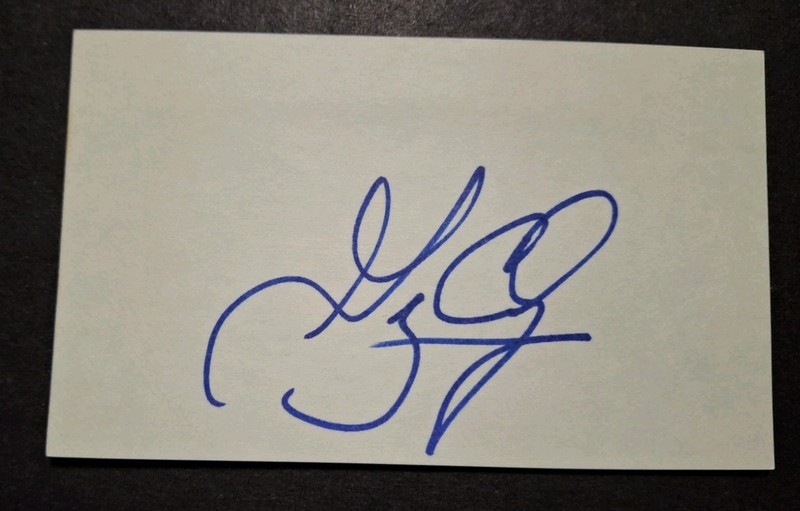 GREG ANTHONY - SIGNED 3x5 Index Card - NEW YORK KNICKS 
