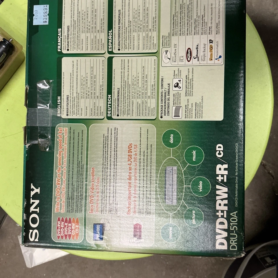 Sony DRU-510A DVD/CD Rewritable Internal Drive Hard Drive Unit  Serial 7183779 - Image 3 of 4