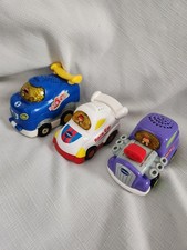 Vtech Go Go Smart Wheels Lot Of 3- 2 Race cars  Hot Rod lights Sounds Tested