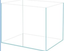 Small Nano Tall Rimless Tank, Glass Fish Tank, Betta Tank 0.7 Gallon, 5.9X4.3X5