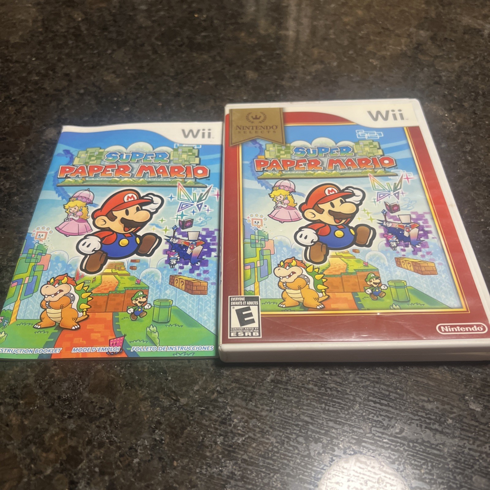 Super Paper Mario (Nintendo Wii) Complete w/ Manual - Tested Working