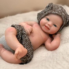 Abenduot 16 Inch Full Body Silicone Baby Doll, Realistic Reborn Boy Dolls