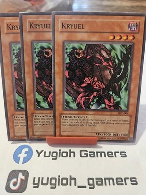 Yu-Gi-Oh Kryuel X3 PGD Unlimited Common Light Played 