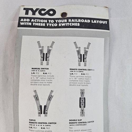 Vintage Tyco 18" Radius Curve Track #918 4 Pack New Old Stock From Griggs READ⬇ - Picture 6 of 7