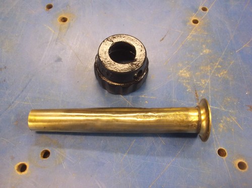ENTERPRISE ORIGINAL OLD STYLE NUT BRASS TUBE SAUSAGE STUFFER LARD PRESS