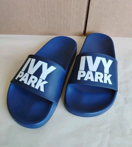 ADIDAS ?Beyonce Ivy Park blu navy sandalo da spiaggia vaca lato piscina scivoli 36 donna taglia 5