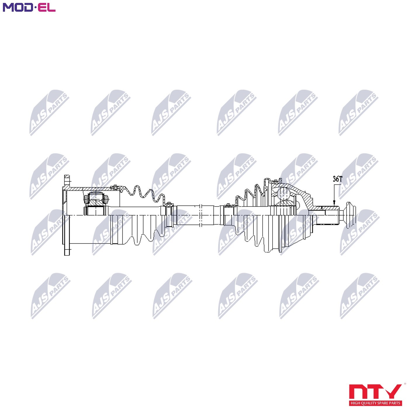Nty Driveshaft For Vw Passat B8 Alltrack 14- Arteon 17- Touran 15 - Image 6