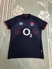 England Rugby Union Away Shirt 2023/2024 Umbro L Pro Jersey Blue Player Top