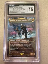 ADMIRAL BECKETT BRASS, Secret Lair (Borderless) Edward, Jackdaw Captain CGC 10